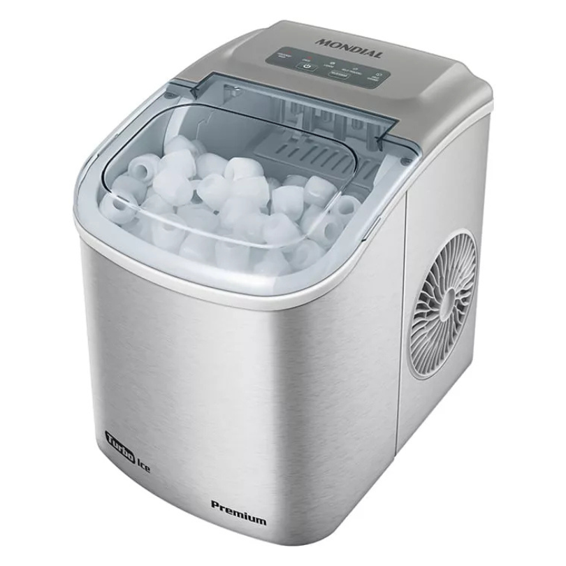 Máquina De Gelo Turbo Ice Premium Mondial Mg-12-gi