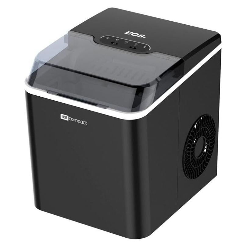 Máquina de Gelo 12kg Eos Ice Compact Emg04p Preto 110v