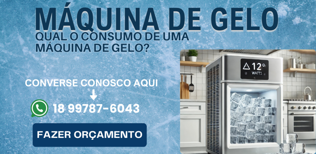Qual o consumo de uma máquina de gelo
