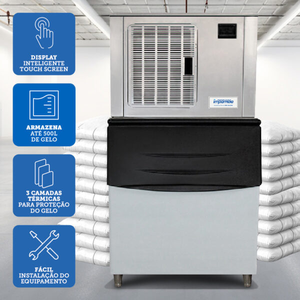 Máquina de Gelo Escama SK103 1.200 Kg dia