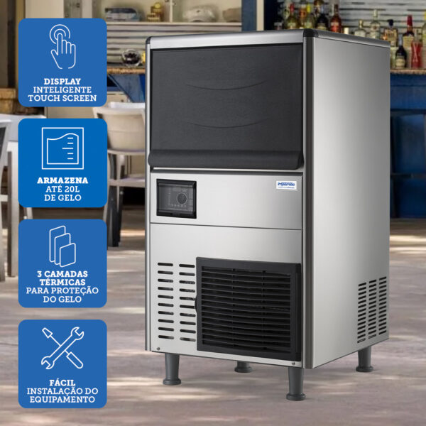 Máquina de Gelo Granular GR90 90 Kg dia