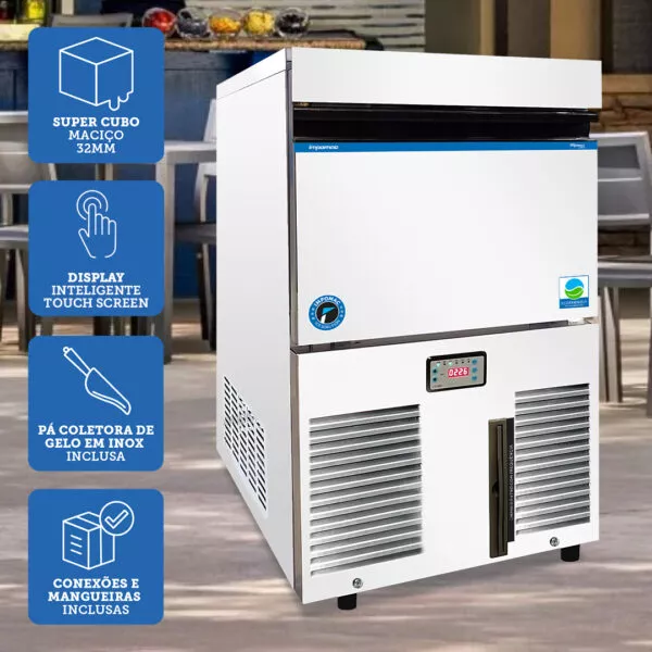 Máquina de gelo Cubo SC60 60 Kg