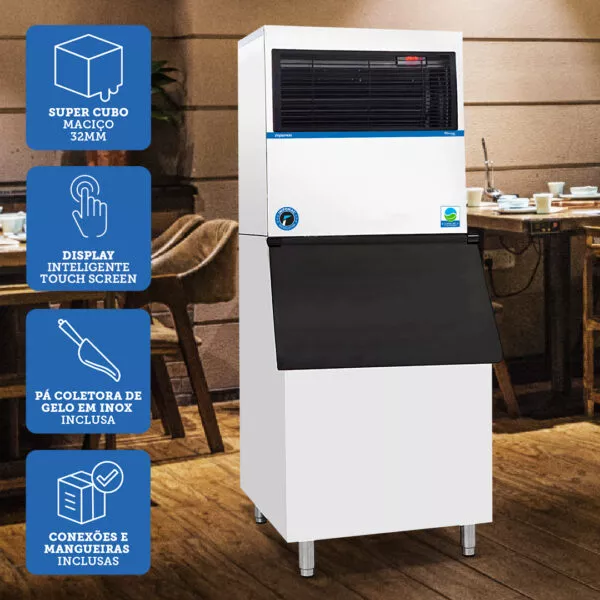 Máquina de gelo Super SC250 250 Kg dia Máquina de gelo Super SC250 250 Kg dia