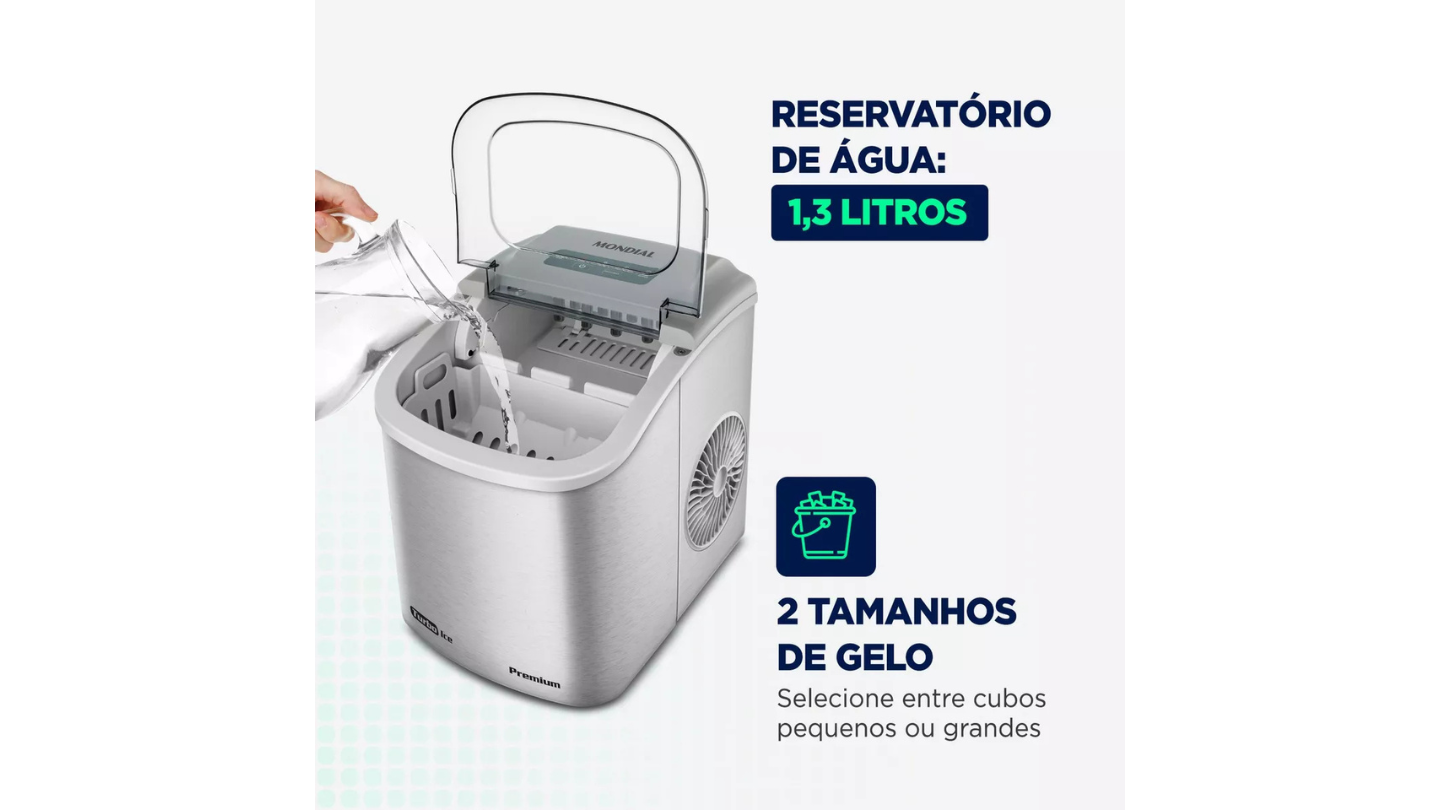 Reservatório Máquina De Gelo Turbo Ice Premium Mondial Mg-12-gi
