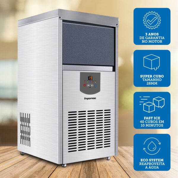 informações adicionais maquina de gelo TH50 Impomac