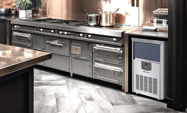 máquina de gelo TH50 Impomac em uma cozinha