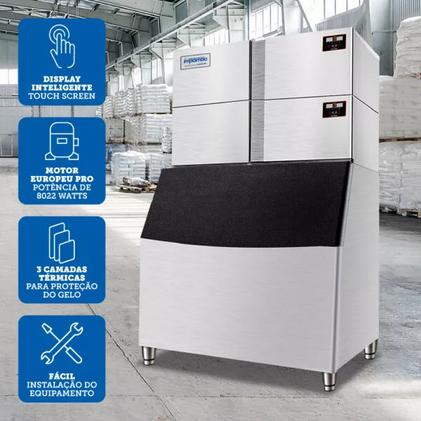 Informações sobre a Máquina de Gelo Cubo TH4000