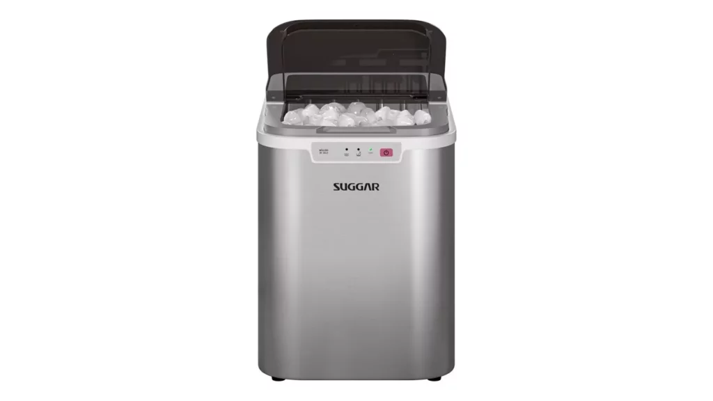 Máquina De Gelo Suggar Mg1501pr aberta de frente
