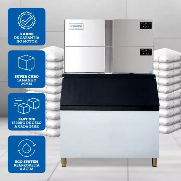 Máquina de Gelo Cubo TH4000